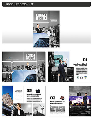 템플릿 여자 남자 ZIP 빌딩 팜플렛 여러명 20대 성인 한국인 비즈니스맨 비즈니스우먼 인디자인 INDD 이미지템플릿 다수 비즈니스 사람 동양인 청년 건물 직장인 파일형식