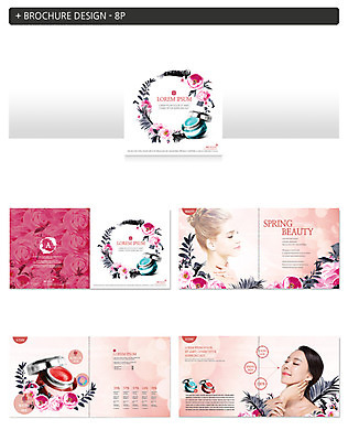 서양인 외국인 템플릿 여자 꽃 ZIP 팜플렛 20대 성인 두명 뷰티 화장품 한국인 성인여자만 인디자인 INDD 이미지템플릿 식물 사람 동양인 인종 청년 여자만 성인만 파일형식