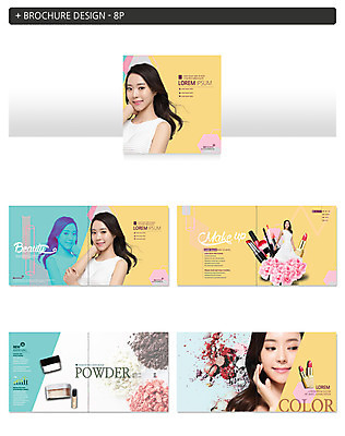 템플릿 여자 꽃 ZIP 팜플렛 여러명 20대 성인 뷰티 화장품 한국인 립스틱 의료성형뷰티 성인여자만 인디자인 INDD 이미지템플릿 식물 다수 사람 동양인 청년 여자만 성인만 파일형식