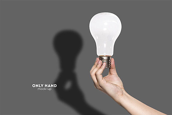 PSD 편집 편집이미지 손 교육 남자 비즈니스 전구 아이디어 한손 그림자 한명 들기 손짓 신체부위 잡기 절약 전기에너지 전단 합성 에듀 절전 창의력 목업 이미지편집 1 컨셉 모션 사람 에너지 홍보물 에듀케이션 파일형식