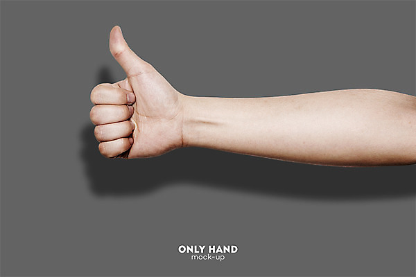 PSD 편집 편집이미지 손 남자 한손 한명 손짓 신체부위 엄지손가락 우승 최고 전단 합성 목업 이미지편집 1 손가락 모션 사람 홍보물 파일형식