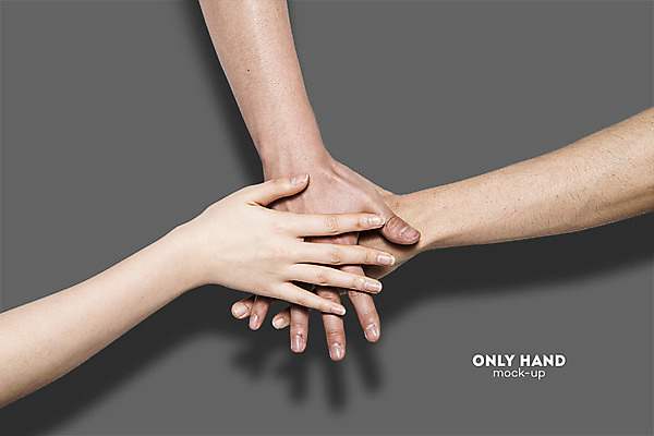 PSD 편집 편집이미지 손 비즈니스 협력 한손 손짓 신체부위 세명 파이팅 결과 전단 합성 화합 손모으기 목업 이미지편집 컨셉 모션 사람 홍보물 파일형식