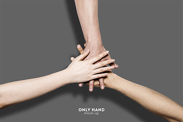 PSD 편집 편집이미지 손 비즈니스 협력 한손 손짓 신체부위 세명 파이팅 결과 전단 합성 화합 손모으기 목업 이미지편집 컨셉 모션 사람 홍보물 파일형식