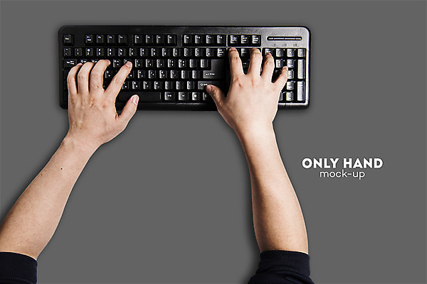 PSD 편집 편집이미지 손 남자 비즈니스 한명 손짓 신체부위 양손 타이핑 키보드 업무 검색 전단 합성 입력 목업 이미지편집 1 모션 사람 작업 홍보물 파일형식