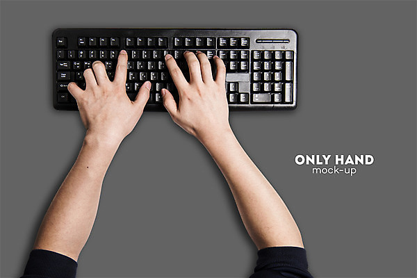 PSD 편집 편집이미지 손 남자 비즈니스 한명 손짓 신체부위 양손 타이핑 키보드 업무 검색 전단 합성 입력 목업 이미지편집 1 모션 사람 작업 홍보물 파일형식