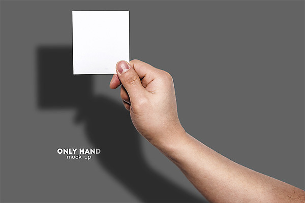 PSD 편집 편집이미지 손 남자 종이 명함 사각프레임 프레임 한손 그림자 한명 들기 손짓 신체부위 메모지 전단 합성 목업 이미지편집 1 모션 사람 사각형 사무용품 홍보물 파일형식