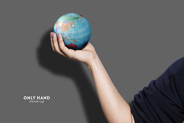 PSD 편집 편집이미지 손 남자 지구 여행 한손 그림자 한명 들기 손짓 신체부위 세계 지구본 전단 합성 지구촌 목업 이미지편집 1 모션 사람 홍보물 파일형식