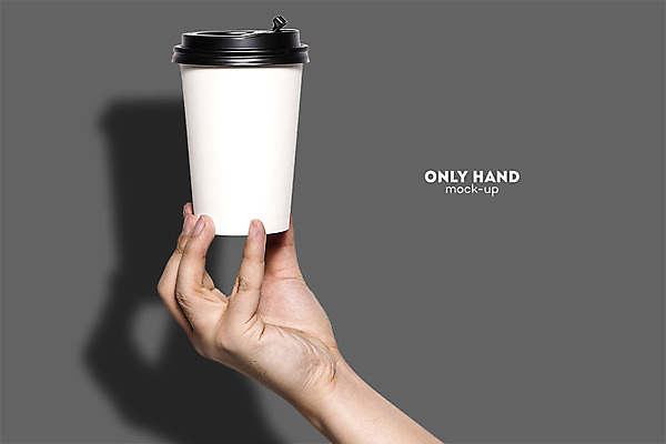 PSD 편집 편집이미지 손 남자 커피 한손 그림자 한명 들기 손짓 신체부위 종이컵 전단 합성 바리스타 테이크아웃컵 홀더 목업 이미지편집 직업 1 음료 모션 사람 컵 일회용 홍보물 파일형식