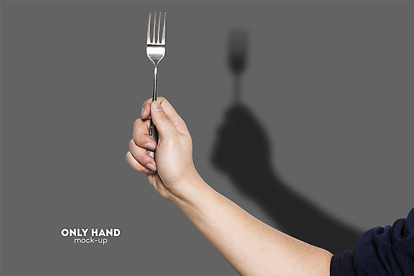 PSD 편집 편집이미지 손 남자 포크 주방용품 한손 그림자 한명 들기 손짓 신체부위 수능 전단 합성 외식 목업 킨포크 이미지편집 1 식기 생활용품 모션 사람 시험 홍보물 파일형식