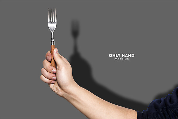 PSD 편집 편집이미지 손 남자 포크 주방용품 한손 그림자 한명 들기 손짓 신체부위 수능 전단 합성 외식 목업 킨포크 이미지편집 1 식기 생활용품 모션 사람 시험 홍보물 파일형식