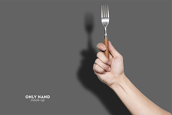 PSD 편집 편집이미지 손 남자 포크 주방용품 한손 그림자 한명 들기 손짓 신체부위 수능 전단 합성 외식 목업 킨포크 이미지편집 1 식기 생활용품 모션 사람 시험 홍보물 파일형식