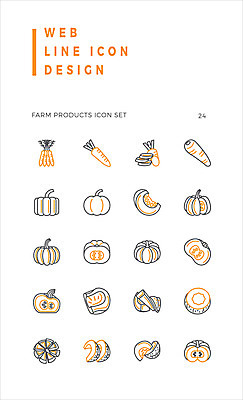 아이콘 호박 사람없음 농작물 세트 당근 라인아이콘 단호박 2D아이콘 AI파일 농업 채소 뿌리채소 파일형식 벡터