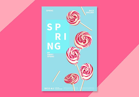 PSD 편집이미지 포스터 백그라운드 화이트데이 디저트 막대사탕 사탕 사람없음 그래픽 3D 봄 달콤 디지털합성 이미지편집 편집3D 계절 음식 데이이벤트 맛 파일형식