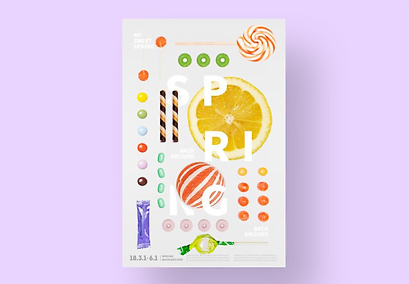 PSD 편집이미지 포스터 백그라운드 디저트 사탕 사람없음 그래픽 3D 과자 봄 달콤 레몬 디지털합성 젤리 이미지편집 편집3D 계절 음식 과일 맛 파일형식