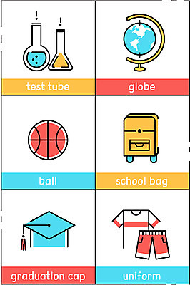 교육 유니폼 일러스트 학사모 공 책가방 농구공 사람없음 세트 지구본 시험관 삼각플라스크 국내일러스트 AI파일 모자_잡화 옷 가방 졸업 농구 실험기구 플라스크 파일형식 벡터