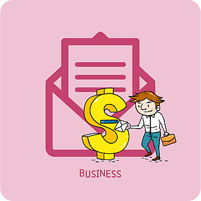 남자 일러스트 한명 성인 달러 비즈니스맨 화폐기호 이메일 우편물 전송 볼드라인 국내일러스트 AI파일 1 기호 돈 비즈니스 사람 직장인 화폐 라인아이콘 파일형식 벡터