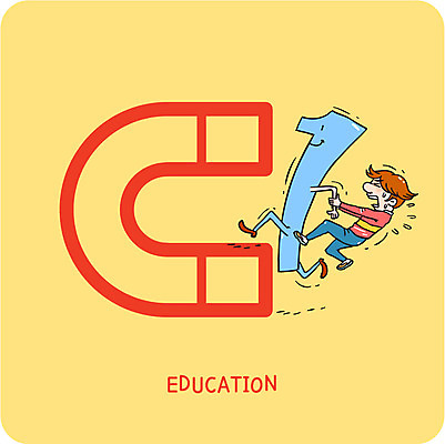 1 교육 남자 일러스트 청소년 한명 숫자 당기기 자석 U자형자석 볼드라인 국내일러스트 AI파일 문자 모션 사람 라인아이콘 파일형식 벡터