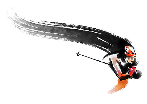 PSD 포즈 일러스트 캘리그라피 붓터치 스키 겨울스포츠 운동선수 동계올림픽 한명 상반신 성인 스키선수 국내일러스트 1 스포츠 올림픽 사람 파일형식