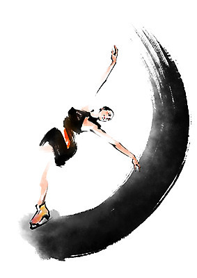 전신 PSD 여자 포즈 일러스트 캘리그라피 붓터치 겨울스포츠 운동선수 동계올림픽 한명 성인 피겨스케이팅 피겨스케이터 국내일러스트 1 스포츠 올림픽 사람 스케이팅 스케이터 파일형식