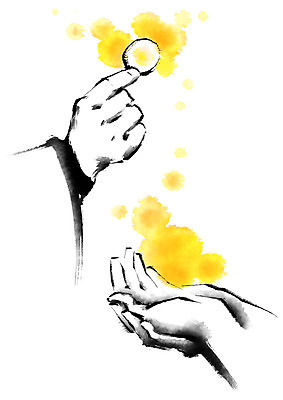 PSD 손 일러스트 캘리그라피 붓터치 두명 신체부위 천주교 주기 성찬전병 세례 국내일러스트 종교 모션 사람 파일형식