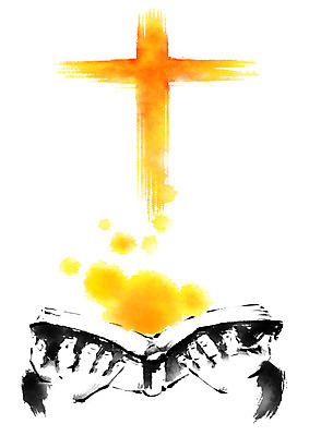 PSD 손 십자가 일러스트 캘리그라피 붓터치 들기 신체부위 성경 천주교 천주교용품 국내일러스트 종교 종교용품 모션 사람 파일형식