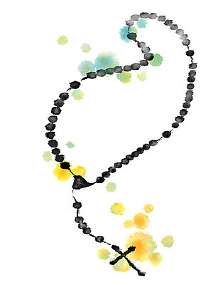 PSD 기독교 일러스트 캘리그라피 붓터치 사람없음 십자가목걸이 국내일러스트 종교 목걸이 파일형식