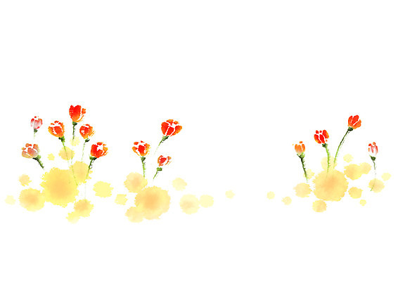 PSD 식물 꽃 일러스트 캘리그라피 붓터치 사람없음 국내일러스트 파일형식