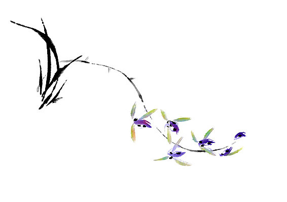 PSD 식물 꽃 일러스트 캘리그라피 붓터치 사람없음 국내일러스트 파일형식