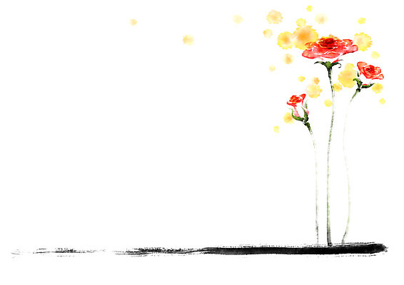 PSD 식물 꽃 일러스트 캘리그라피 붓터치 사람없음 장미 국내일러스트 파일형식