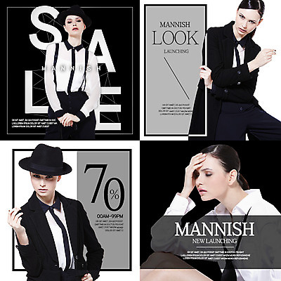 PSD 서양인 외국인 템플릿 여자 패션 웹템플릿 팝업 흑백 웹팝업 정장 이벤트 여러명 성인 쇼핑 세일 매니시룩 여성복 레이어팝업 성인여자만 스타일레이어 이미지템플릿 옷 다수 촬영기법 사람 인종 매니시 여자만 성인만 파일형식