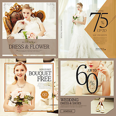PSD 서양인 외국인 템플릿 드레스 여자 꽃 부케 웨딩드레스 웹템플릿 결혼 팝업 웹팝업 이벤트 여러명 20대 성인 쇼핑 세일 레이어팝업 성인여자만 스타일레이어 이미지템플릿 식물 옷 꽃다발 다수 사람 인종 청년 여자만 성인만 파일형식