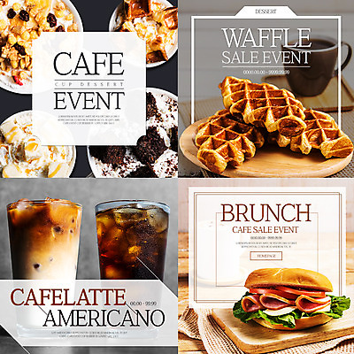PSD 템플릿 웹템플릿 디저트 팝업 웹팝업 샌드위치 이벤트 사람없음 쇼핑 시리얼 브런치 와플 레이어팝업 아이스아메리카노 카페라떼 스타일레이어 이미지템플릿 커피 음식 식사 아메리카노 아이스커피 라떼 파일형식