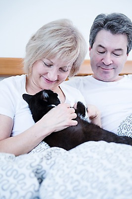 포토 JPG 백인 한마리 부부 응시 여자 남자 중년 50대 가족 안기 휴식 실내 웃음 앉기 상반신 두명 앞모습 노부부 고양이 기댐 다정 침대 반려 부부라이프 중년만 국내포토 서양인 1 라이프스타일 커플 시선 뷰포인트 가구 컨셉 포유류 관계 모션 표정 사람 성인 내부 반려동물 성인만 파일형식