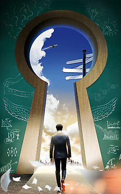 전신 PSD 편집이미지 남자 비즈니스 하늘 성공 한명 20대 성인 뒷모습 걷기 표지판 비즈니스맨 낙서 열쇠구멍 성인남자한명만 이미지편집 1 뷰포인트 컨셉 모션 알림판 사람 청년 직장인 남자한명만 성인남자만 파일형식