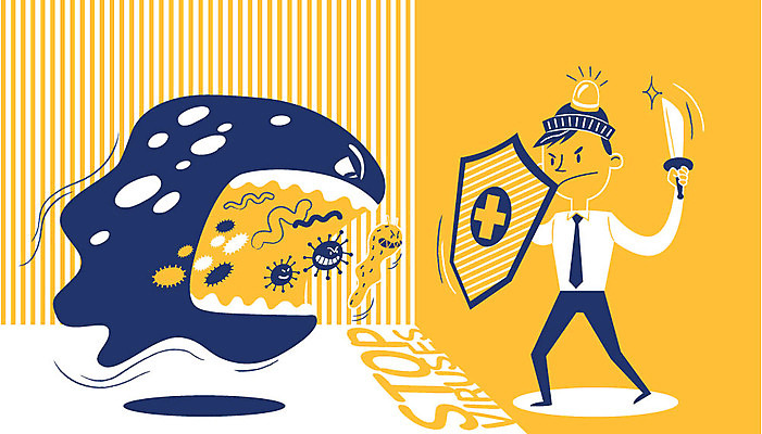 전신 남자 창 일러스트 한명 성인 수비 바이러스 공격 감염 전염 방패 경보기 침범 국내일러스트 AI파일 1 무기 모션 사람 질병 경보 파일형식 벡터