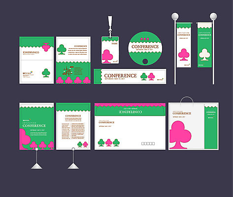 템플릿 배너템플릿 분홍색 무늬 이벤트 사람없음 초록색 세트 쇼핑백 현수막 클로버 전단 엽서 초대장 패키지 사원증 박람회 손부채 기업홍보 소봉투 행사세트 행사템플릿 AI파일 배너 컬러 가방 비즈니스 편지봉투 카드_감사 편지 홍보물 파일형식 벡터