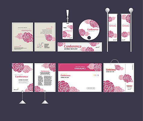 템플릿 배너템플릿 무늬 꽃무늬 이벤트 사람없음 세트 쇼핑백 장미 현수막 전단 엽서 초대장 패키지 사원증 박람회 손부채 기업홍보 소봉투 행사세트 행사템플릿 AI파일 배너 꽃 가방 비즈니스 편지봉투 카드_감사 편지 홍보물 파일형식 벡터