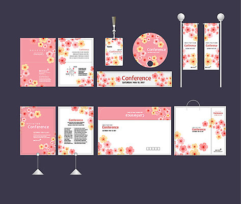 템플릿 배너템플릿 분홍색 무늬 꽃무늬 이벤트 사람없음 세트 쇼핑백 현수막 전단 엽서 초대장 패키지 사원증 박람회 손부채 기업홍보 소봉투 행사세트 행사템플릿 AI파일 배너 꽃 컬러 가방 비즈니스 편지봉투 카드_감사 편지 홍보물 파일형식 벡터