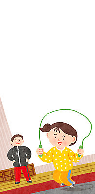 전신 PSD 여자 남자 어린이 일러스트 프레임 성인 두명 운동 교사 줄넘기 프레임일러스트 방과후 국내일러스트 직업 교육 건강 사람 파일형식