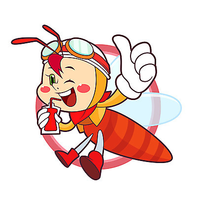 캐릭터 한마리 일러스트 의인화 사람없음 귀여움 최고 혈액 곤충캐릭터 모기 일러캐릭터 AI파일 1 곤충 컨셉 해충 파일형식 벡터