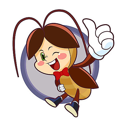 캐릭터 한마리 일러스트 의인화 사람없음 귀여움 최고 곤충캐릭터 바퀴벌레 일러캐릭터 AI파일 1 곤충 컨셉 파일형식 벡터