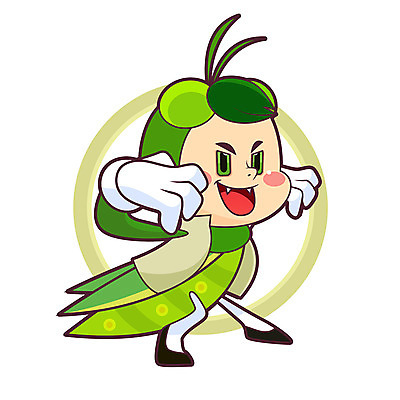 캐릭터 한마리 일러스트 의인화 사람없음 귀여움 곤충캐릭터 사마귀 일러캐릭터 AI파일 1 곤충 컨셉 파일형식 벡터