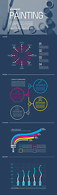 일러스트 그래프 사람없음 물감 인포그래픽 그림 순서 국내일러스트 AI파일 미술도구 파일형식 벡터