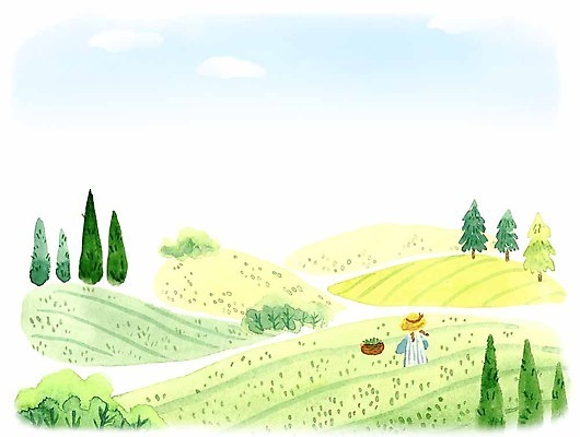 PSD 나무 계절 여자 어린이 일러스트 하늘 한명 상반신 여름 바구니 언덕 계절백그라운드 녹차밭 소녀한명만 여름배경 국내일러스트 식물 1 백그라운드 밭 사람 녹차 여자한명만 소녀만 파일형식