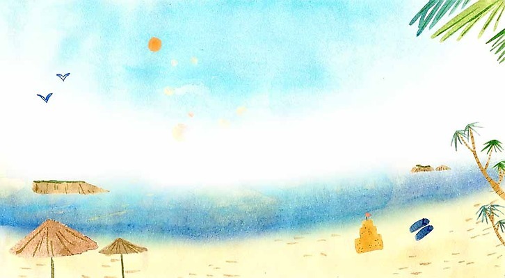 PSD 계절 바다 섬 일러스트 갈매기 슬리퍼 해변 사람없음 여름 야자수 모래성 계절백그라운드 여름배경 국내일러스트 나무 모래 백그라운드 신발 조류 파일형식