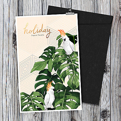 PSD 식물 일러스트 나뭇잎 열대 사람없음 목재 나뭇결 열대식물 앵무새 엽서 트로피컬아트 나무배경 국내일러스트 나무 백그라운드 잎 재료 조류 편지 그림 파일형식