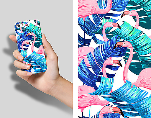 PSD 식물 손 일러스트 나뭇잎 열대 들기 신체부위 스마트폰 플라밍고 열대식물 목업 트로피컬아트 스마트폰케이스 국내일러스트 잎 모션 조류 사람 핸드폰 스마트기기 그림 파일형식