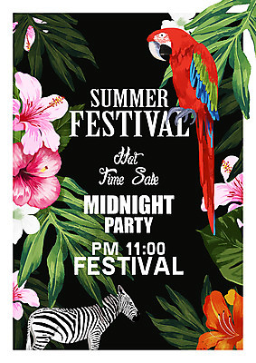 PSD 식물 꽃 잎 일러스트 나뭇잎 열대 사람없음 열대식물 앵무새 얼룩말 히비스커스 트로피컬아트 국내일러스트 조류 말_동물 그림 파일형식