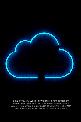 PSD 구름 편집이미지 백그라운드 타이포그라피 사람없음 3D 디지털합성 네온 네온아트 편집3D 자연요소 문자 파일형식