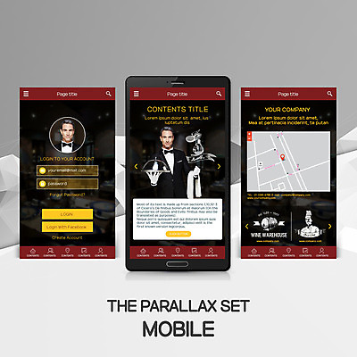 PSD 서양인 외국인 템플릿 남자 40대 중년 웹템플릿 모바일 두명 스마트폰 레스토랑 웨이터 서비스 모바일템플릿 모바일웹 약도 중년남자만 패럴렉스 이미지템플릿 직업 지도 사람 인종 성인 핸드폰 스마트기기 식당 남자만 중년만 파일형식